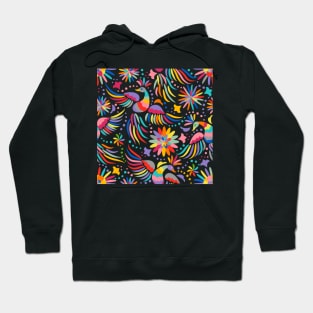 Mexican embroidery seamless pattern Hoodie